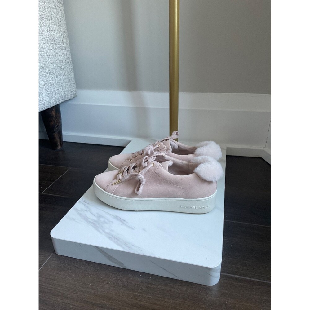 Michael Kors Platform Suede Sneaker - Picture 3 of 7